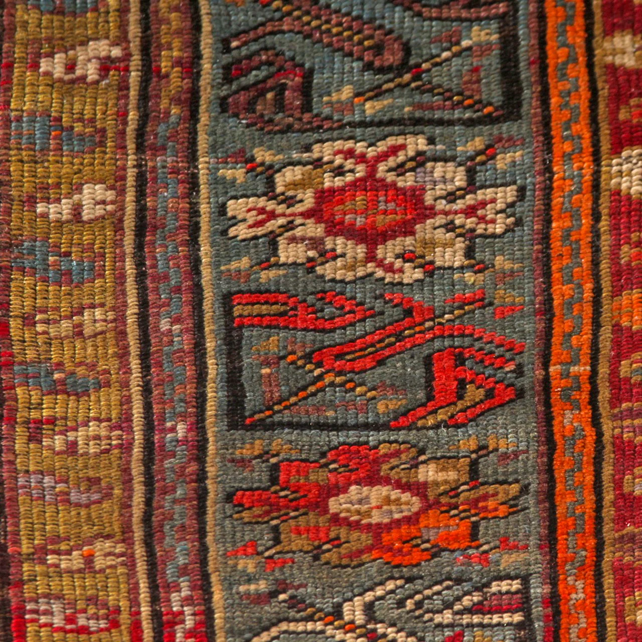 Vintage Bijar Handwoven Tribal Carpet w/ Vegetable Dye (3 ft 10 in x 6 ft 8 in) - Image 8