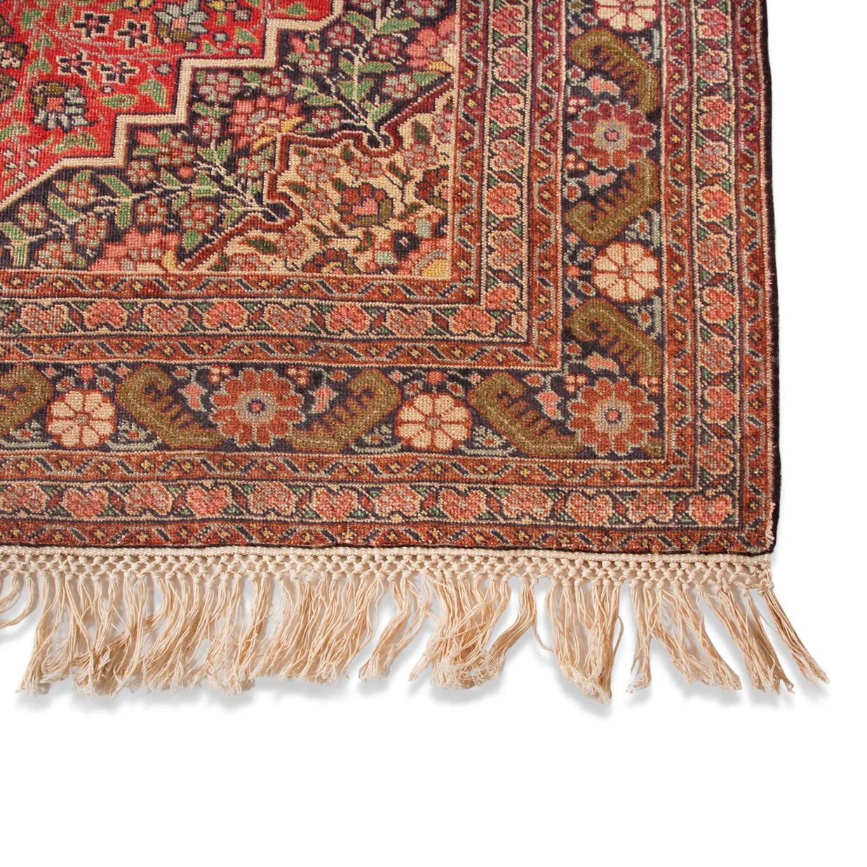 Vintage Dabir Kashan Kork Carpet (3 ft 11 in x 5 ft 2 in) - Image 10