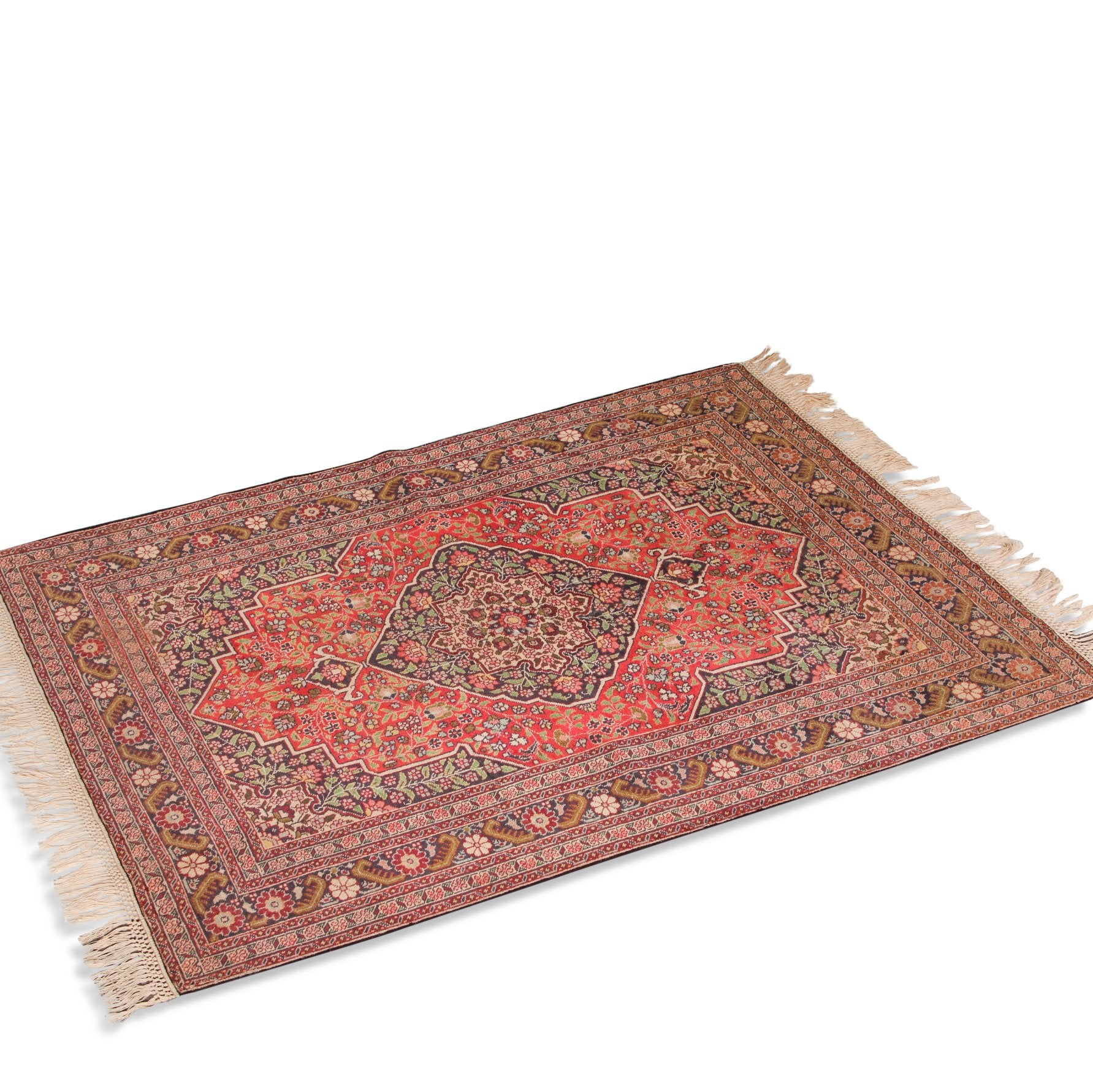 Vintage Dabir Kashan Kork Carpet (3 ft 11 in x 5 ft 2 in) - Image 4