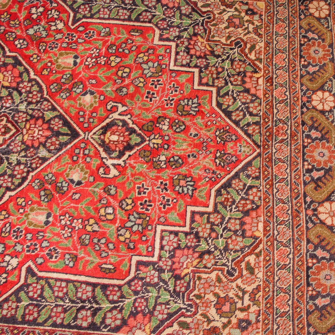 Vintage Dabir Kashan Kork Carpet (3 ft 11 in x 5 ft 2 in) - Image 5