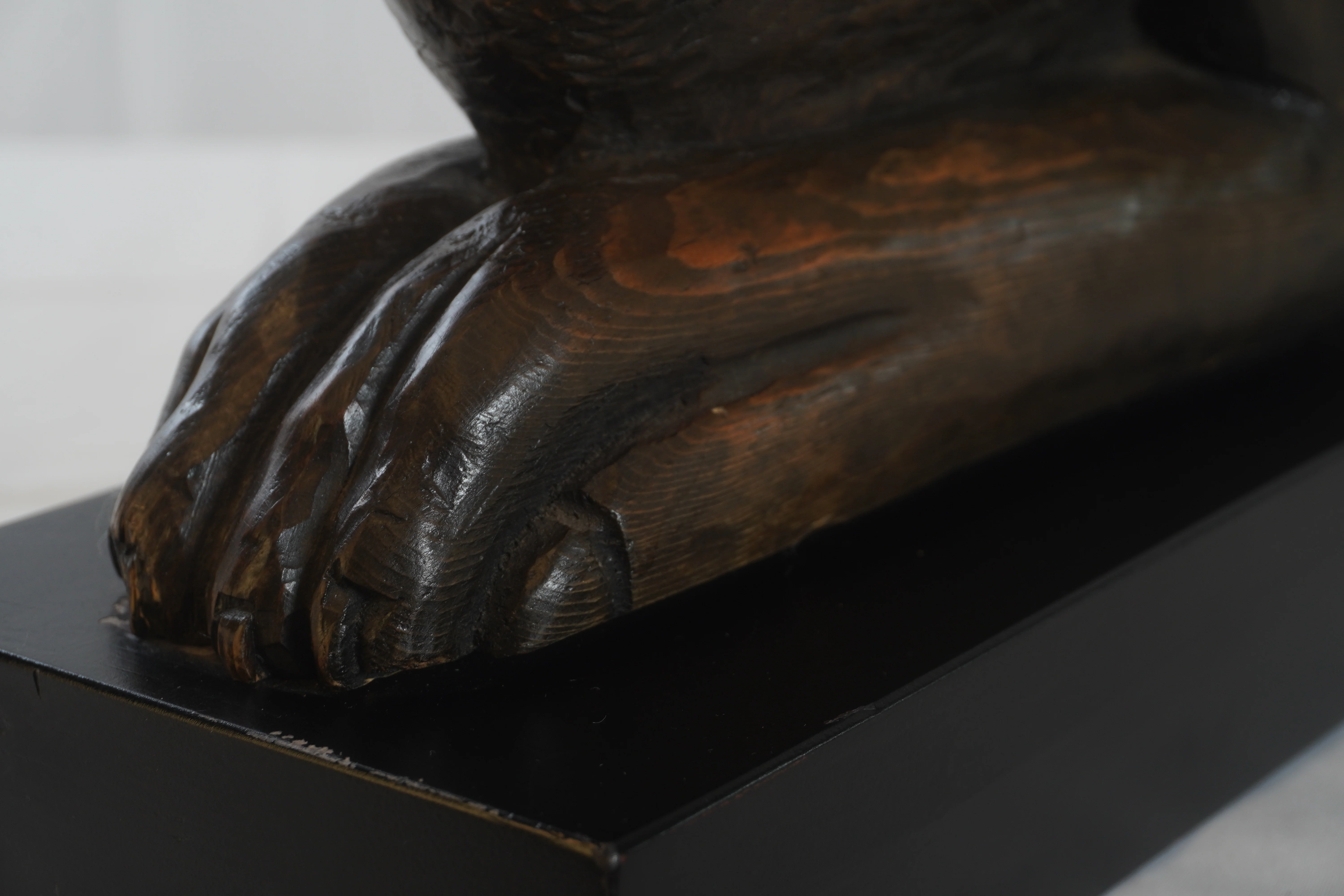 Vintage Egyptian Revival Hand Carved Sphinx, Pair of - Image 5