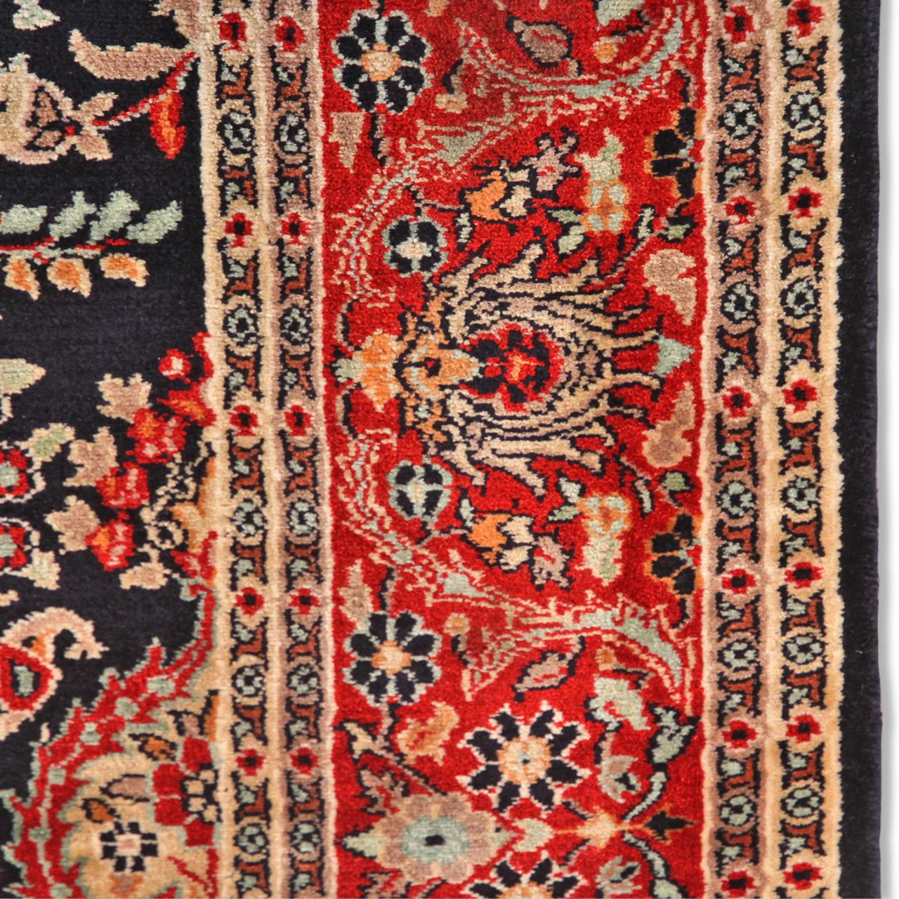 Vintage Fine Persian Kashan Carpet (3 ft 1 in x 5 ft) - Image 12