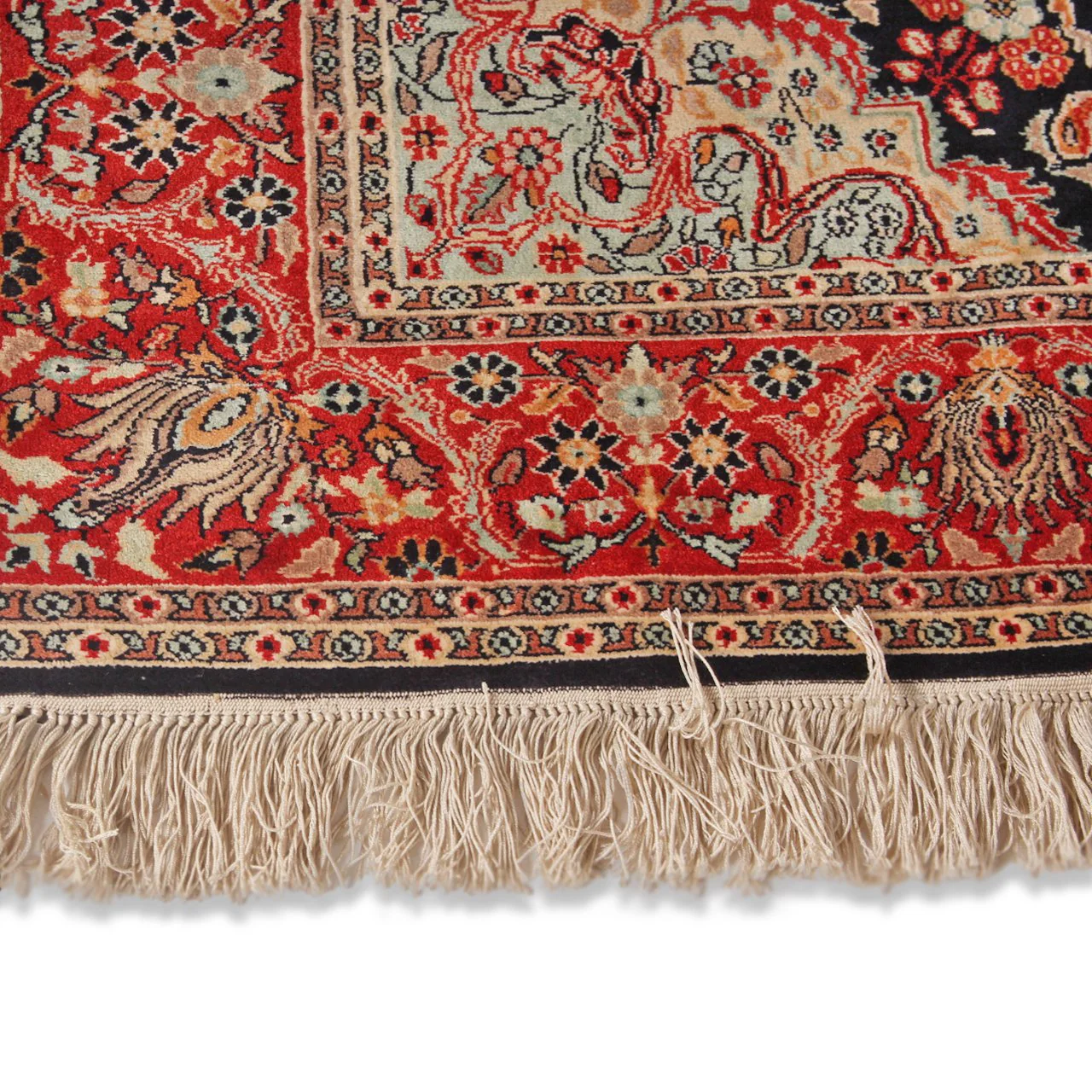 Vintage Fine Persian Kashan Carpet (3 ft 1 in x 5 ft) - Image 15