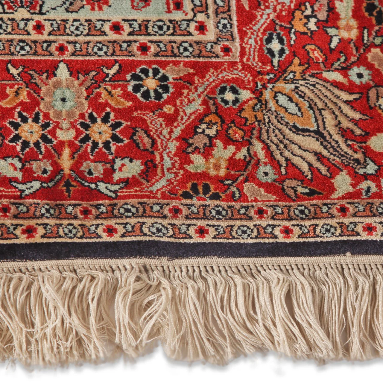 Vintage Fine Persian Kashan Carpet (3 ft 1 in x 5 ft) - Image 16