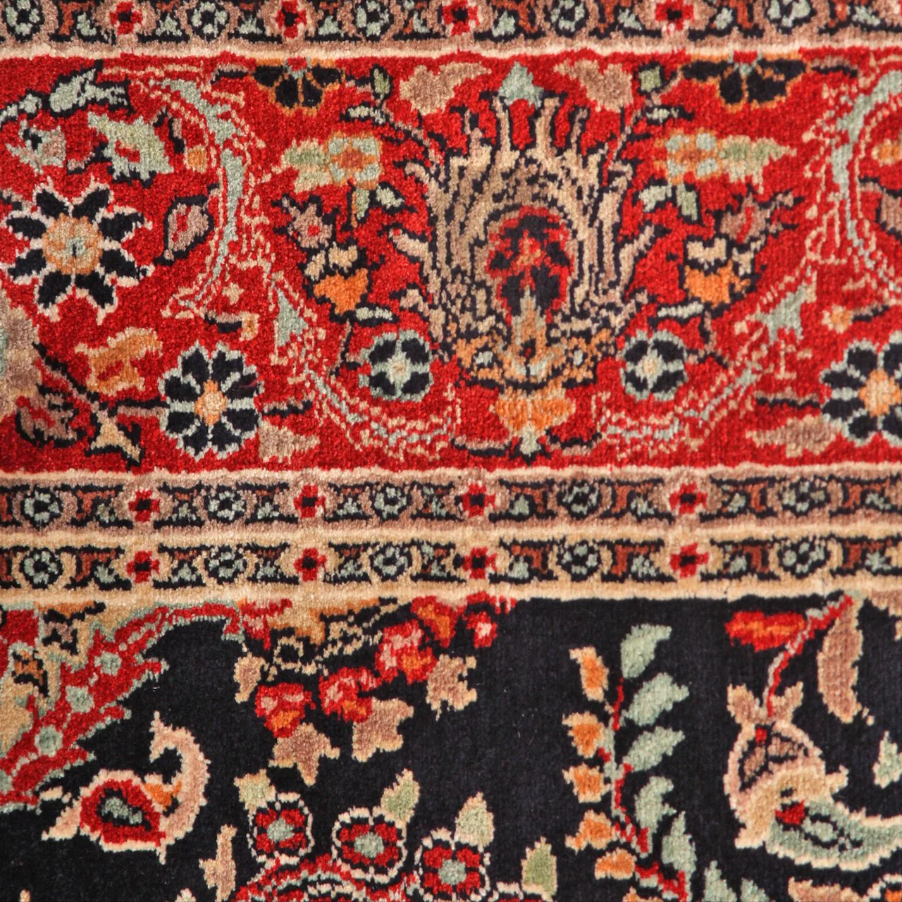 Vintage Fine Persian Kashan Carpet (3 ft 1 in x 5 ft) - Image 4