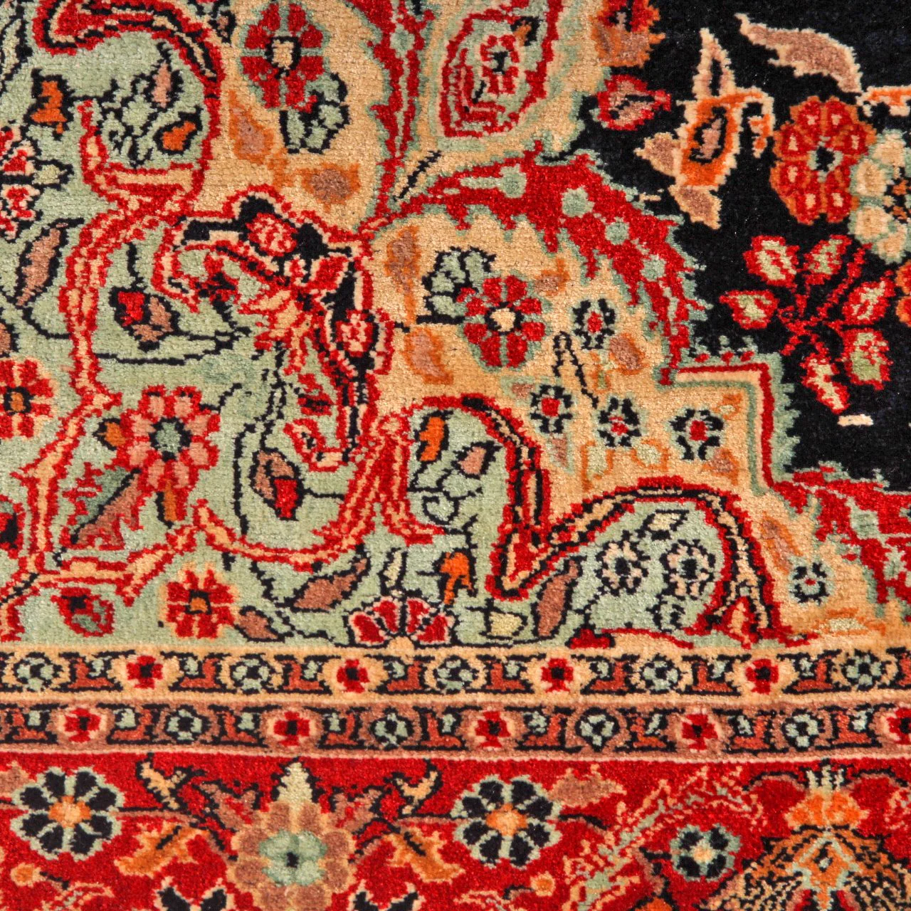 Vintage Fine Persian Kashan Carpet (3 ft 1 in x 5 ft) - Image 5
