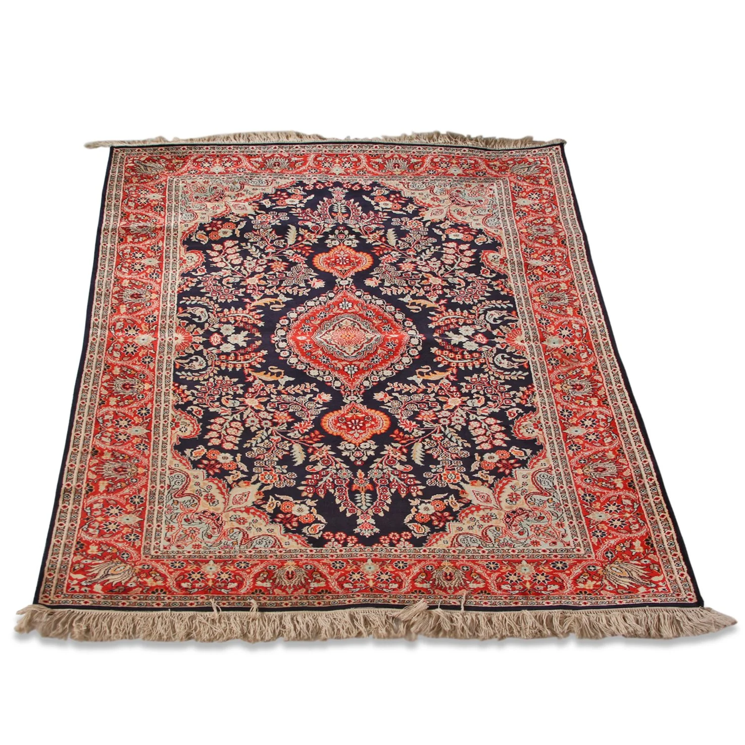 Vintage Fine Persian Kashan Carpet (3 ft 1 in x 5 ft) - Image 7