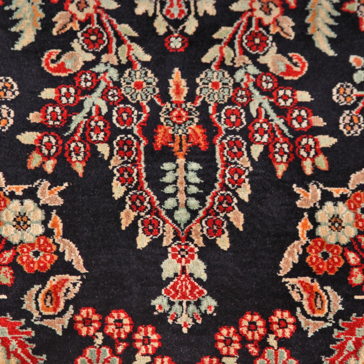Vintage Fine Persian Kashan Carpet (3 ft 1 in x 5 ft) - Image 9