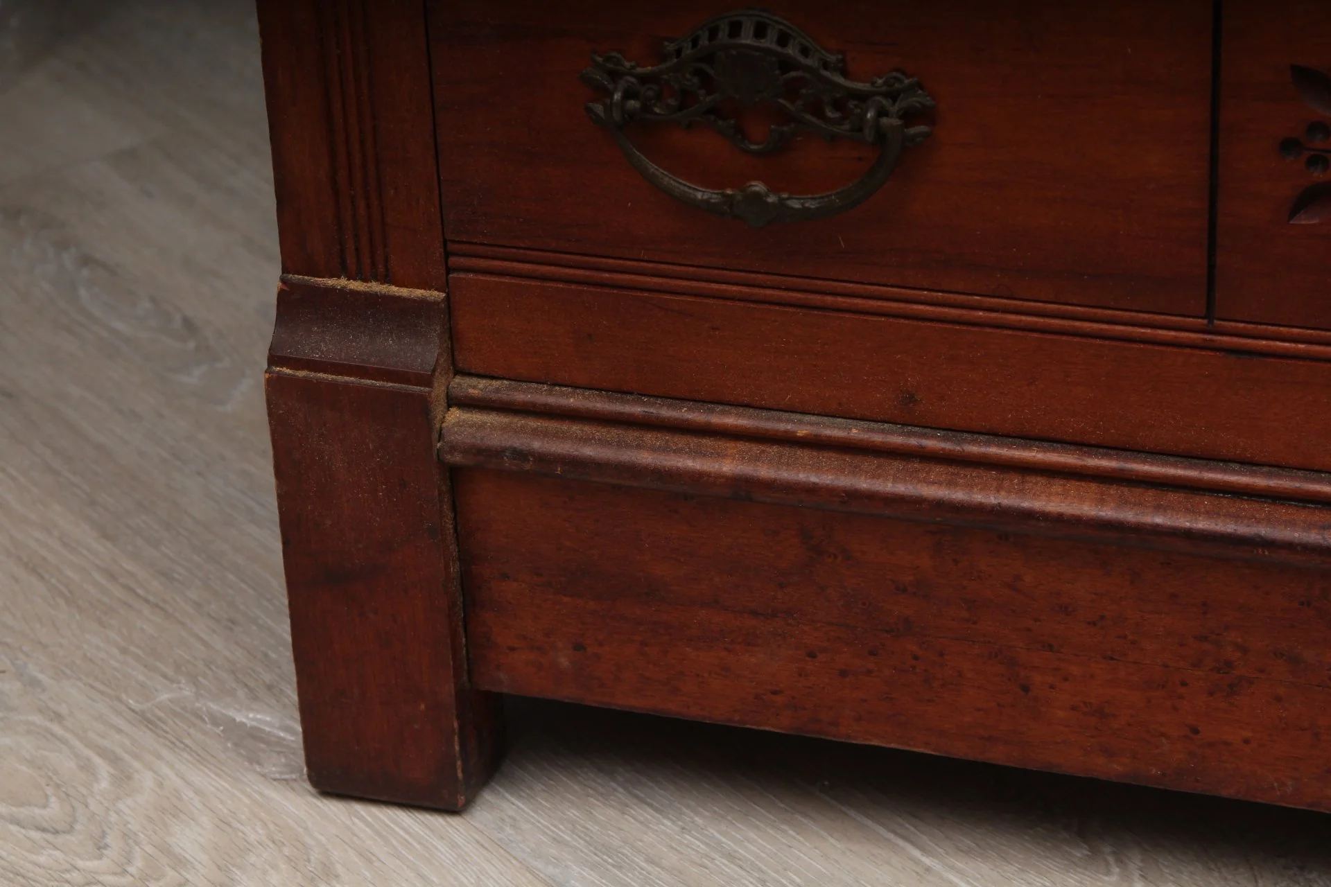 Vintage Handcarved Chest of Drawers - Image 6
