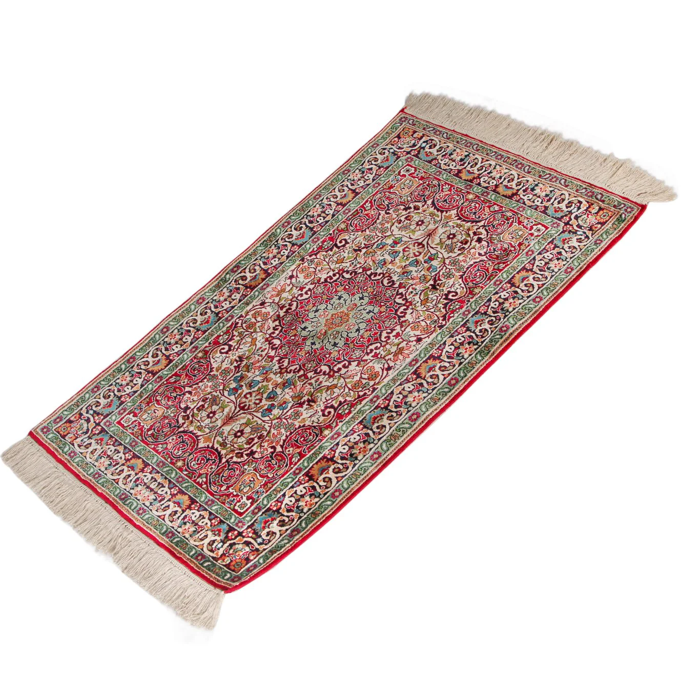 Vintage Handknotted Kashan Carpet (2 ft 1 in x 3 ft 1 in) - Image 3