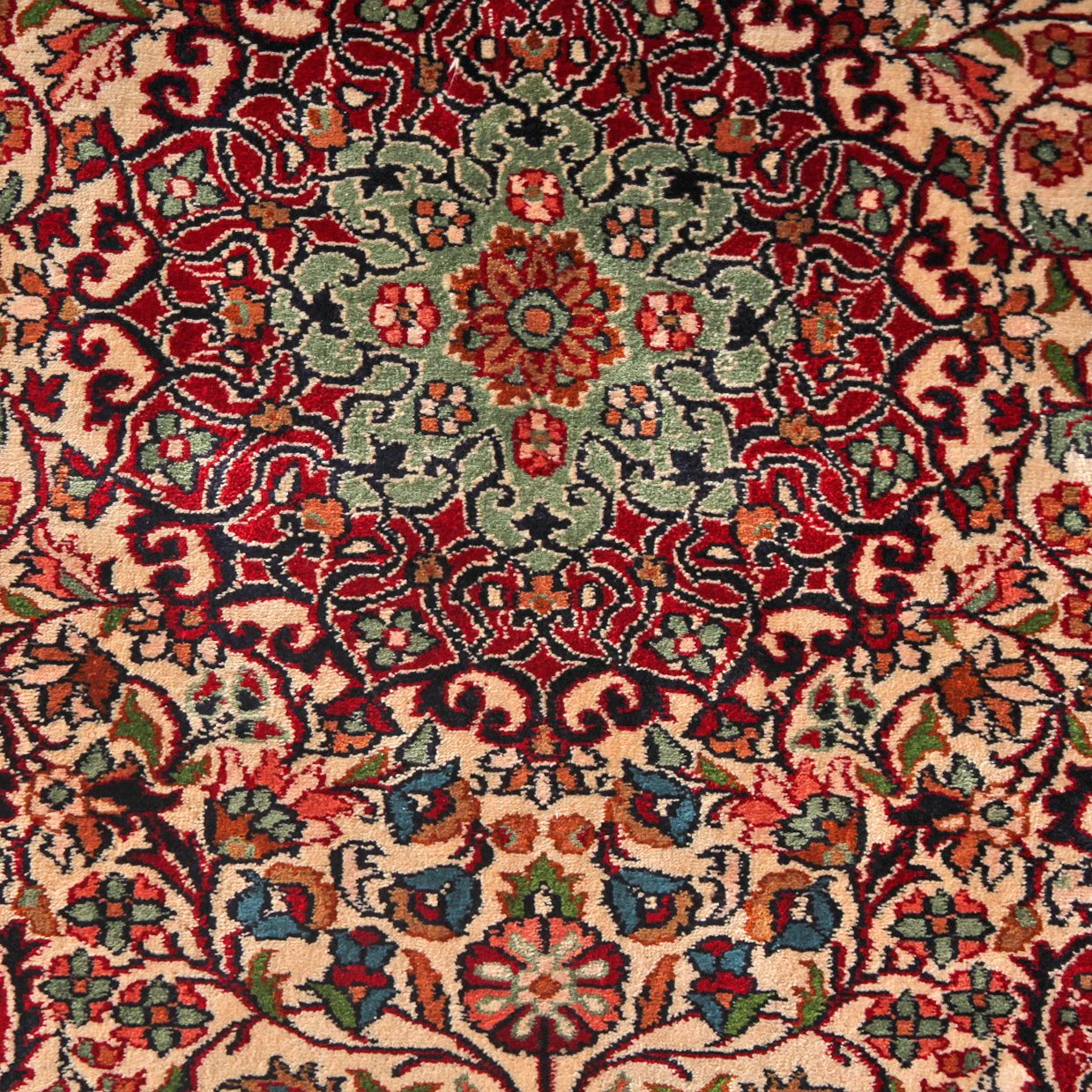 Vintage Handknotted Kashan Carpet (2 ft 1 in x 3 ft 1 in) - Image 6