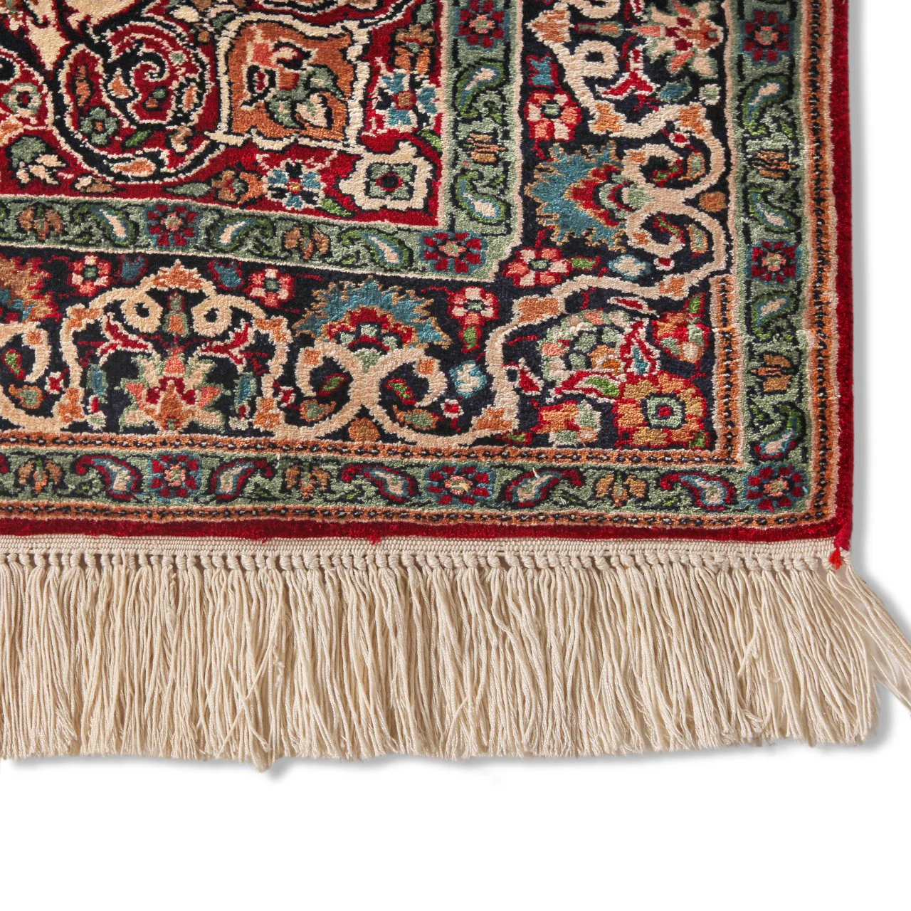 Vintage Handknotted Kashan Carpet (2 ft 1 in x 3 ft 1 in) - Image 8