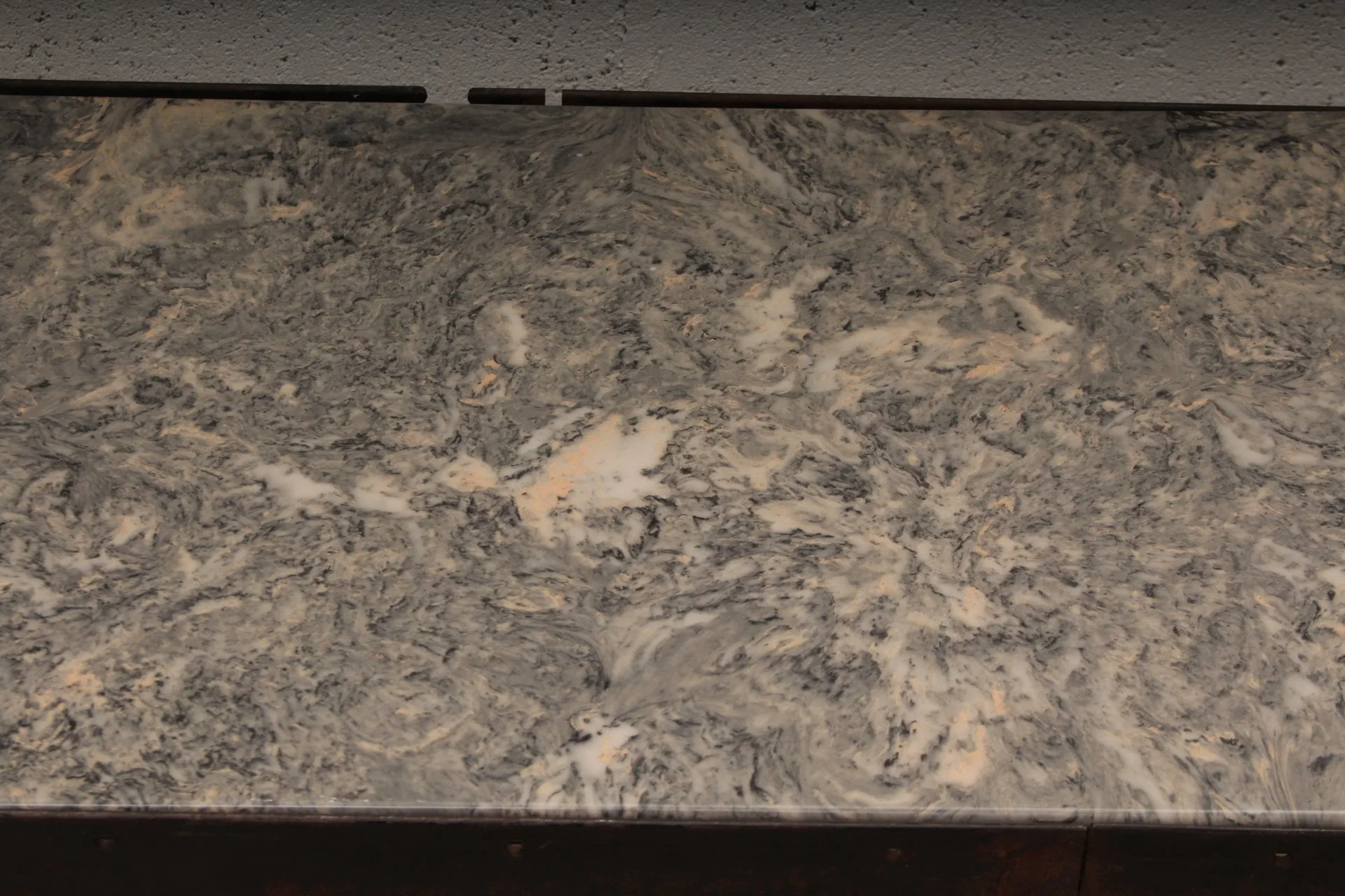 Vintage Industrial Marble & Iron Indoor Outdoor Coffee Table - Image 5