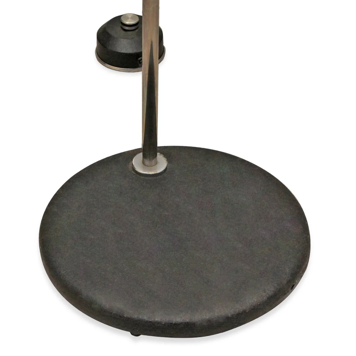 Vintage Italian Leucos MCM Glass Metal Torchiere Floor Lamp - Image 3