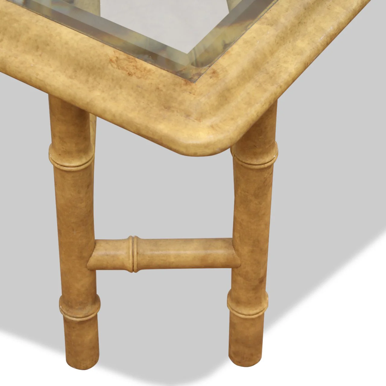 Vintage John Widdicomb Faux Bamboo Coffee Table - Image 6