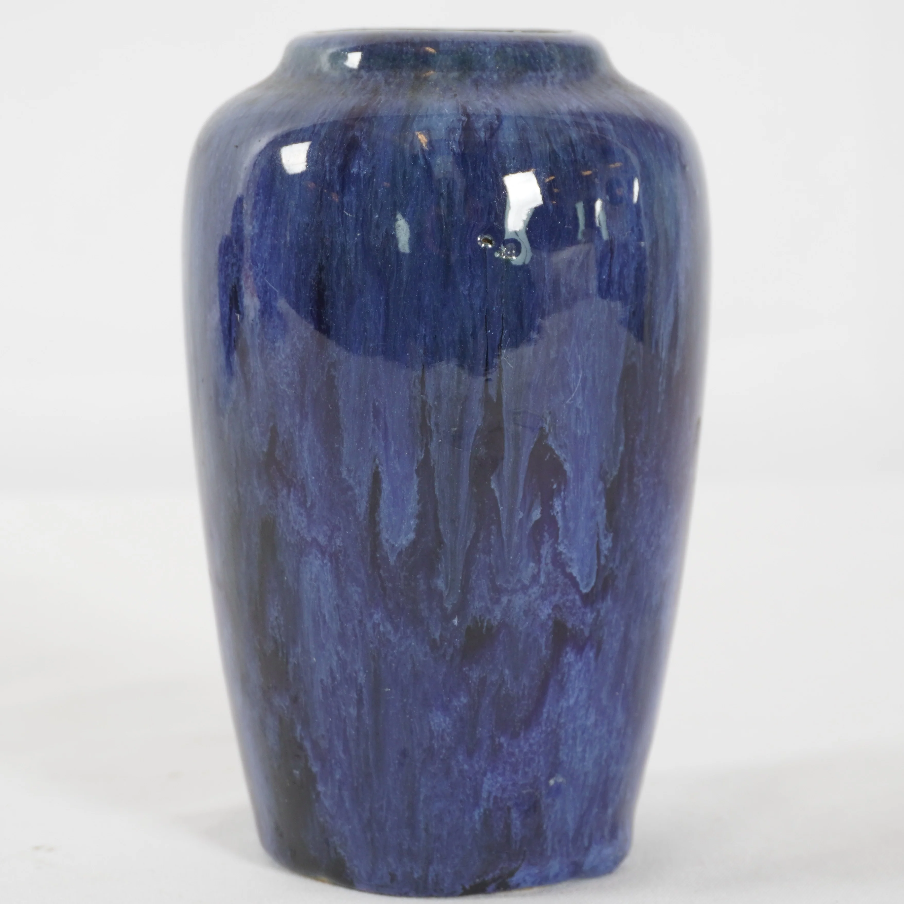 Vintage McCoy Drip Glaze Cobalt Blue Onyx Art Pottery Collection, Set of 4 - Image 5