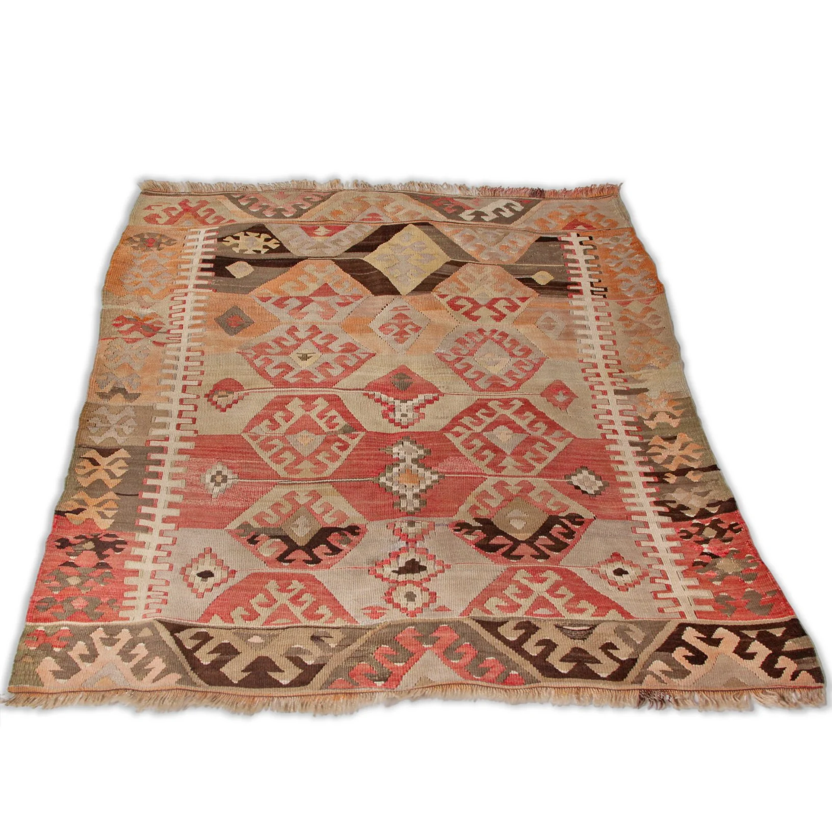 Vintage Pasargad Home Kilim (3 ft 5 in x 4 ft 8 in) - Image 3