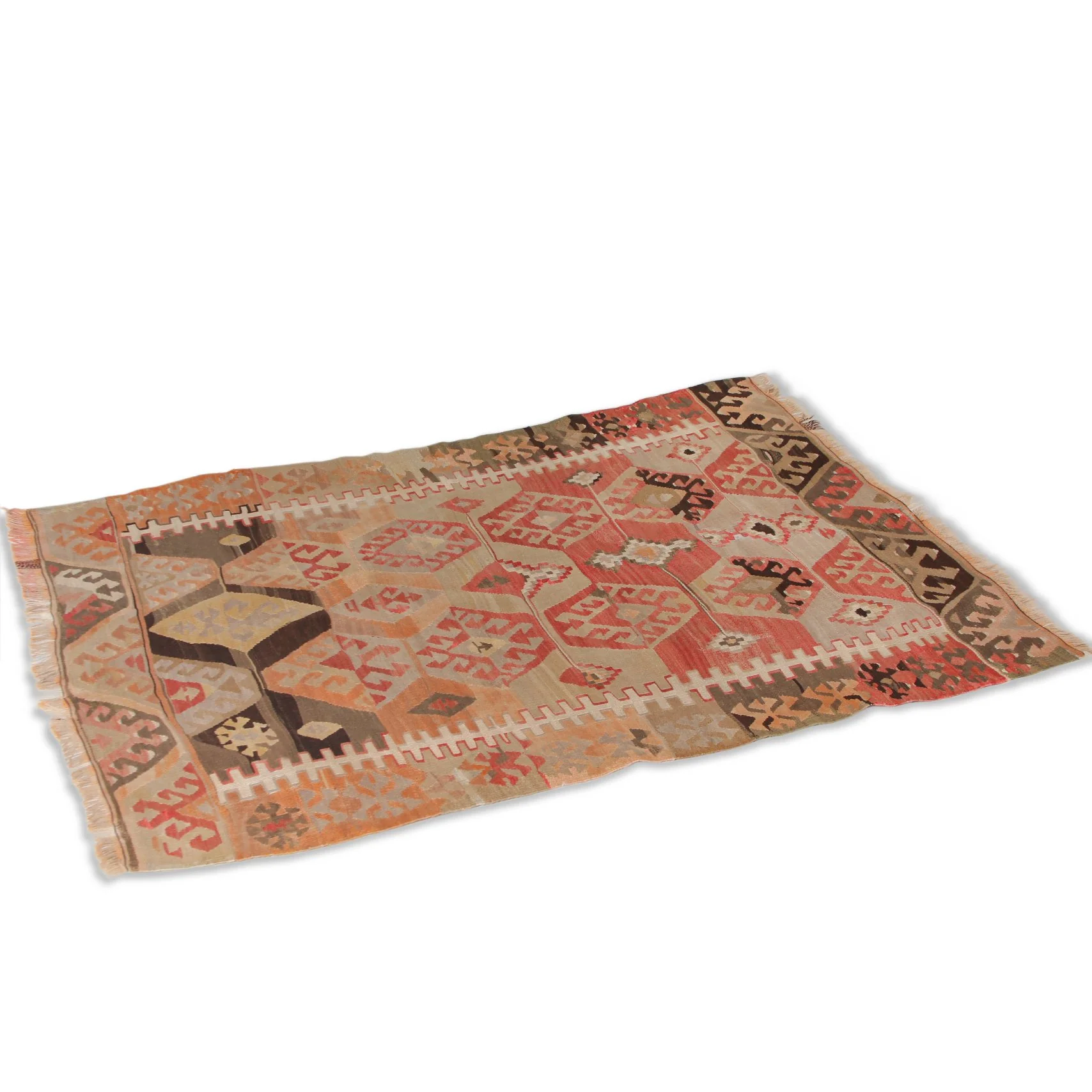 Vintage Pasargad Home Kilim (3 ft 5 in x 4 ft 8 in) - Image 4