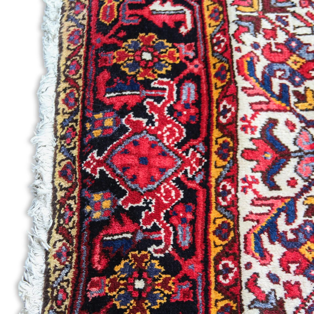 Vintage Persian Heriz in Geometric Pattern (8 ft 1 in x 11 ft 3in) - Image 5
