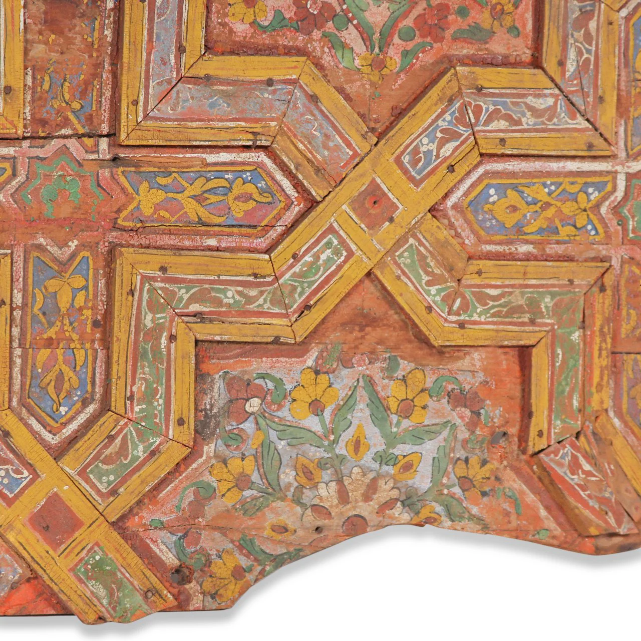 Vintage Soumak Handpainted on Wood Artwork - Image 11
