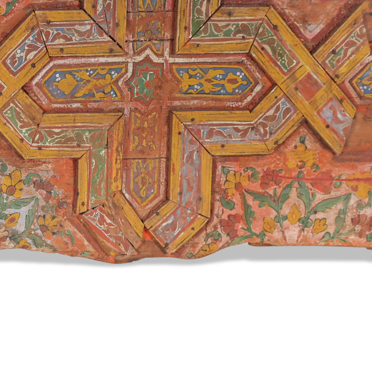 Vintage Soumak Handpainted on Wood Artwork - Image 12