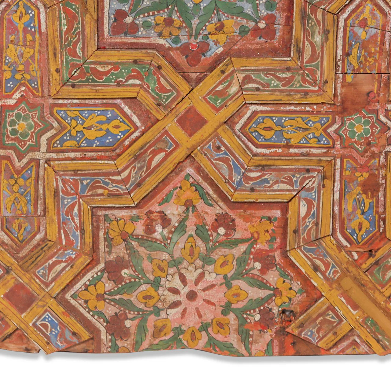 Vintage Soumak Handpainted on Wood Artwork - Image 6