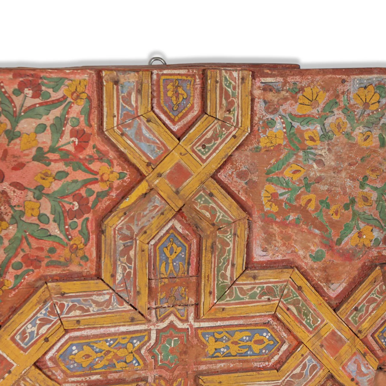 Vintage Soumak Handpainted on Wood Artwork - Image 8