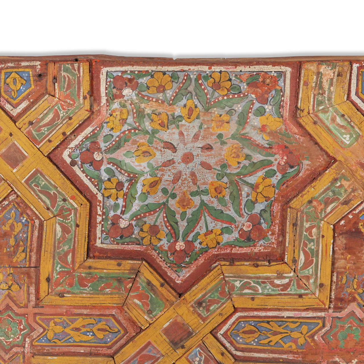 Vintage Soumak Handpainted on Wood Artwork - Image 9