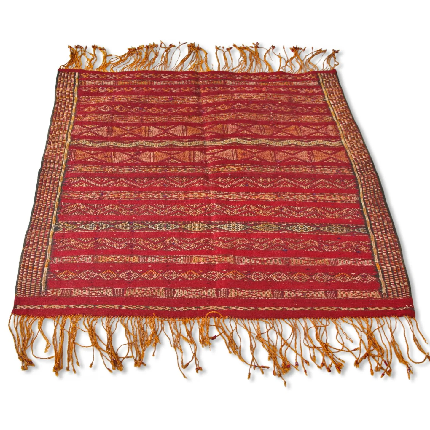 Vintage Turkish Kilim Carpet (2 ft 10 in x 3 ft 10 in) - Image 4