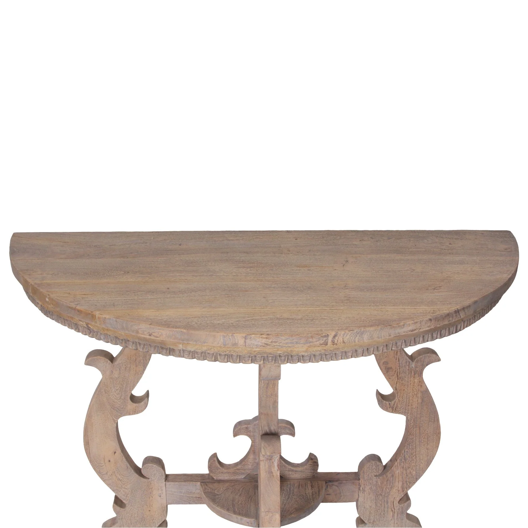 Wisteria French Farmhouse Demi Lune Console Table - Image 3