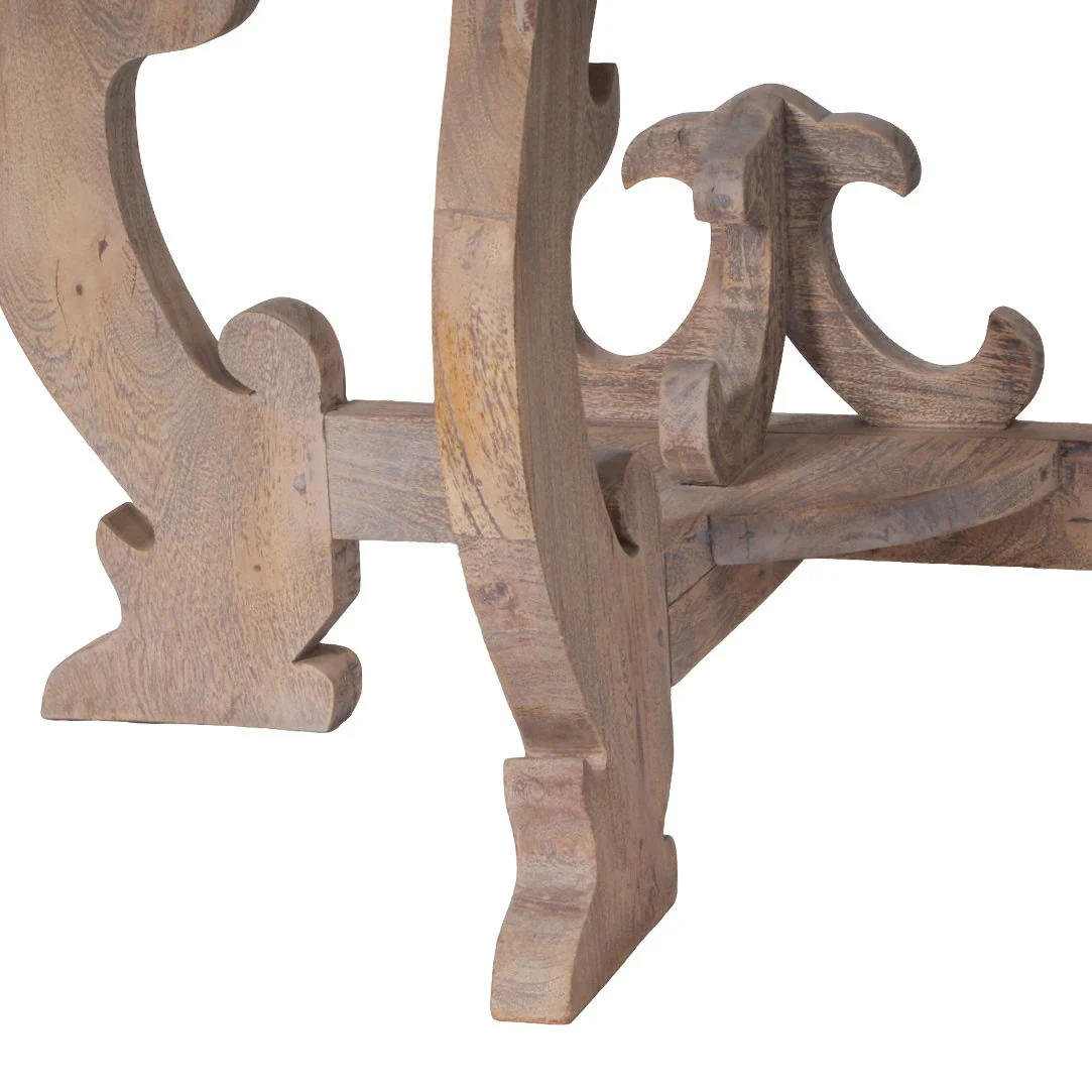 Wisteria French Farmhouse Demi Lune Console Table - Image 9